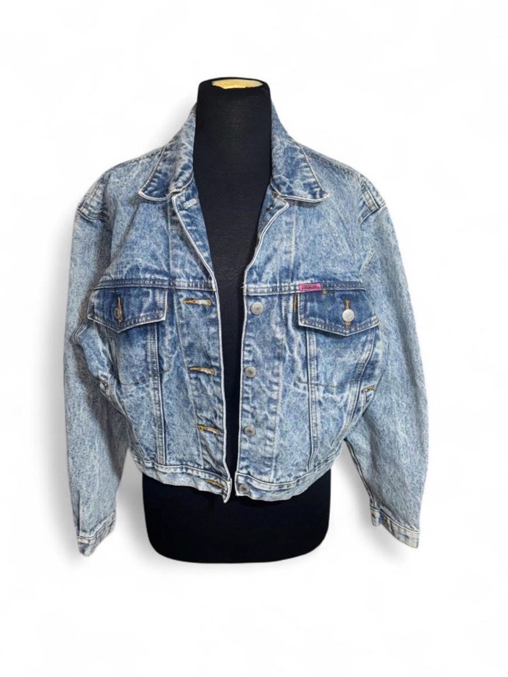 Vintage Jordache blue acid wash denim jacket